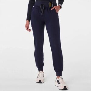 Figs Zamora Jogger Scrub Pants Navy Blue Women's Size XL Petite